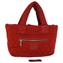 CHANEL Cocoko Koon PM Hand Bag Nylon Red CC Auth bs6489 - Chanel