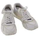 Sneakers LOUIS VUITTON Monogram Linea Runaway Pelle 6 Bianco LV Aut. ak215 - Louis Vuitton