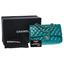 Sac CHANEL Timeless/Classique en Cuir Bleu - 101283 - Chanel