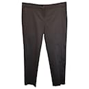 Etro Tapered Trousers in Dark Grey Cotton