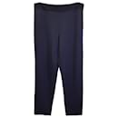 Emporio Armani Trousers in Navy Blue Viscose
