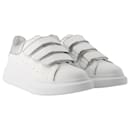 Oversized Sneakers - Alexander Mcqueen - Leather - White/silver
