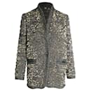 Isabel Marant Sequined Jacket in Green Wool