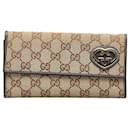 GG Canvas Lovely Heart Long Wallet 251861 - Gucci