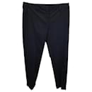 Pantalones cónicos Giorgio Armani de algodón negro