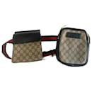 Gucci Rare new lined compartments GG Supreme fanny pack Beige