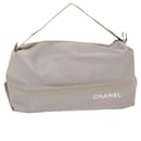 Bolsa de ombro CHANEL Cinza Nylon CC Auth bs6616 - Chanel