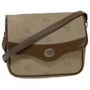 Burberrys Shoulder Bag Nylon Leather Beige Auth bs6450 - Autre Marque