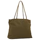 PRADA Shoulder Bag Nylon Khaki Auth yb244 - Prada