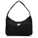 Prada Black Tessuto Re-Edition 2000 Baguette