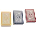 Cartas de jogar LOUIS VUITTON Cartes Trois Jeu Azul Vermelho Amarelo M65460 auth 46546NO - Louis Vuitton