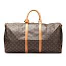 Louis Vuitton-Monogramm Keepall 55 Reisetasche aus Segeltuch in gutem Zustand