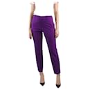 Purple tailored trousers - size IT 44 - Gucci