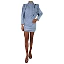 Blue denim ruffled dress - size FR 36 - Isabel Marant Etoile