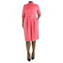 Pink belted shirt dress - size IT 46 - Autre Marque