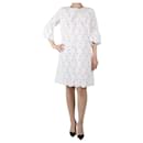 White embroidered dress - size UK 10 - Autre Marque
