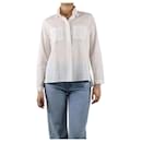 White embroidered shirt - size UK 8 - Autre Marque