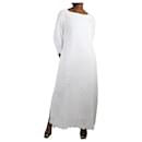 White embroidered dress - size L - I.D. Sarrieri