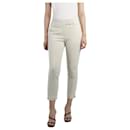 Neutral pleated trousers - size UK 10 - Brunello Cucinelli