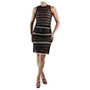 Black sleeveless lace top and skirt set - size UK 8/10 - Alessandro Dell'Acqua