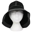 Cappello da sole nero con cuciture a contrasto - Autre Marque