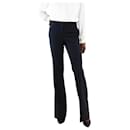 Navy flared tailored trousers - Size US 2 - Theory
