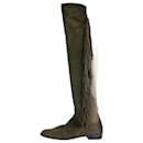 Green suede fringed boots - size EU 42 - Stuart Weitzman