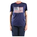 Blue short-sleeved printed t-shirt - size S - Polo Ralph Lauren