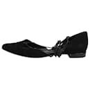 Chaussures plates en daim noir - taille EU 36.5 - Stuart Weitzman