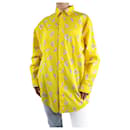 Camisa con botones y estampado paisley amarillo - talla M - Etro