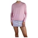 Suéter de lã com gola redonda rosa - tamanho XS - Acne