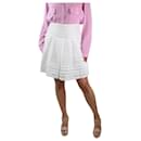 White pleated mini skirt - size IT 38 - Prada