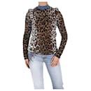 Suéter multicolor com estampa de leopardo - tamanho IT 40 - Stella Mc Cartney