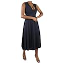 Blue sleeveless beaded dress - size US 6 - Autre Marque