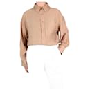Brown button-up shirt - size S - Anine Bing