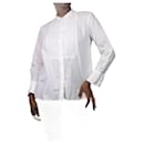 Blusa manga longa branca - tamanho UK 10 - Autre Marque