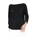 Black floral lace blouse - size IT 40 - Autre Marque