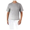 Camiseta gris estampado reflectante - talla M - Balenciaga