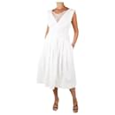 White sleeveless lace-trimmed dress - size UK 14 - Philosophy Di Alberta Ferretti
