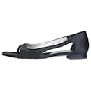Black satin open-toe shoes - size EU 37 - Prada