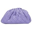 Purple small intrecciato leather clutch bag - Bottega Veneta