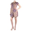 Multicolour paisley print silk mini dress - size FR 36 - Carven