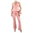 Pink sleeveless top and trouser set - size FR 38 - Autre Marque
