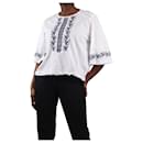 White embroidered blouse - size UK 12 - Autre Marque
