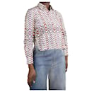 Multicoloured long-sleeved printed shirt - size FR 38 - Alaïa