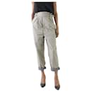 Isabel Marant Green belted balloon trousers - size UK 6