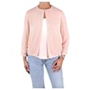 Pink beaded cardigan and top set - size S - Louise Kennedy