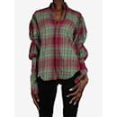 Chemise en flanelle à carreaux rouges - taille US 4 - Ralph Lauren