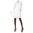 White floral embroidered mini dress - size UK 10 - Zimmermann