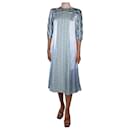 Blue printed midi dress - size UK 8 - Stella Mc Cartney